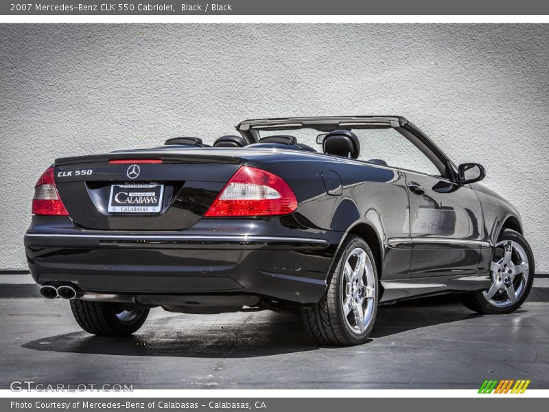 Black / Black 2007 Mercedes-Benz CLK 550 Cabriolet