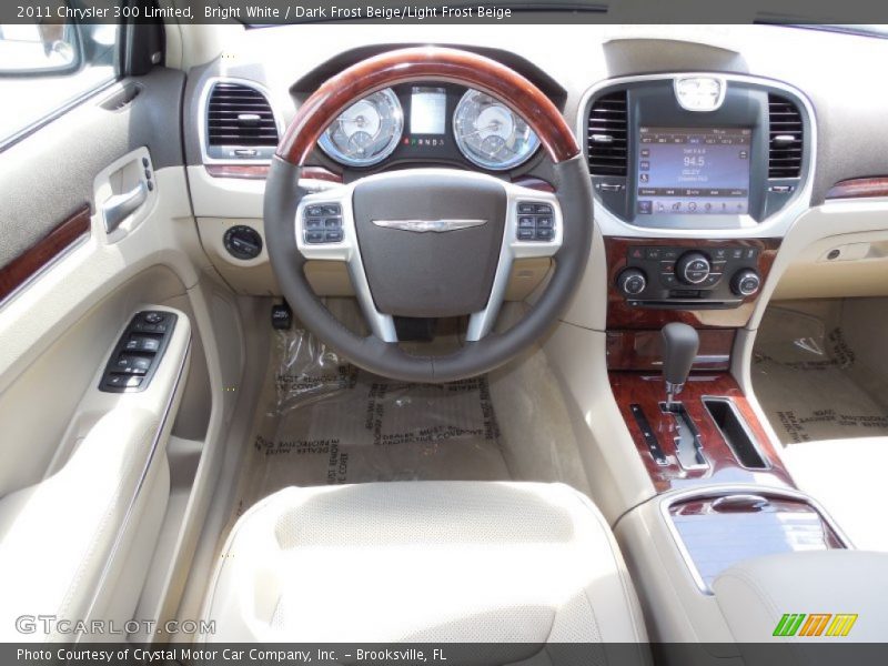 Bright White / Dark Frost Beige/Light Frost Beige 2011 Chrysler 300 Limited