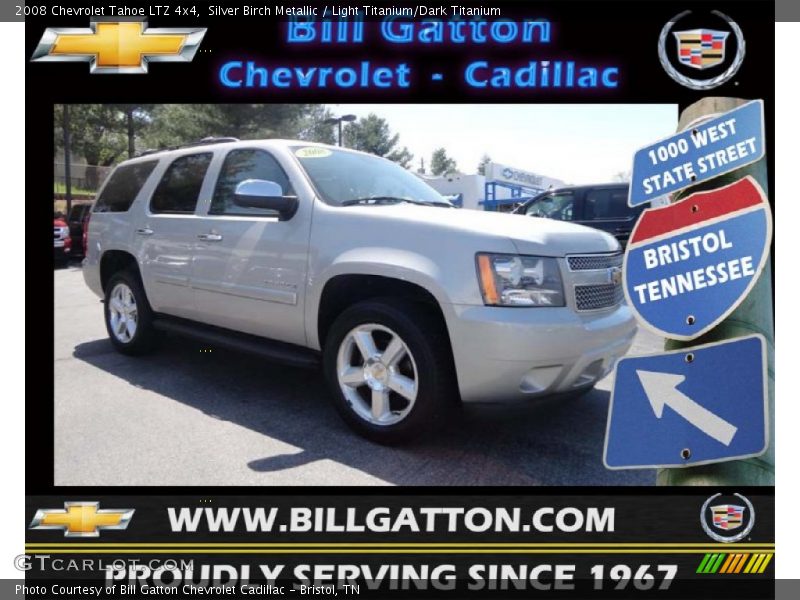 Silver Birch Metallic / Light Titanium/Dark Titanium 2008 Chevrolet Tahoe LTZ 4x4