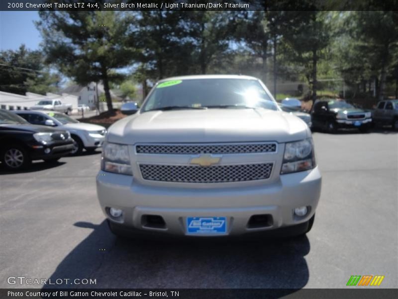 Silver Birch Metallic / Light Titanium/Dark Titanium 2008 Chevrolet Tahoe LTZ 4x4