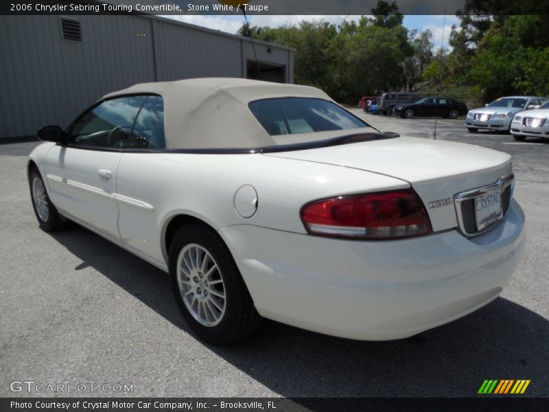 Stone White / Taupe 2006 Chrysler Sebring Touring Convertible