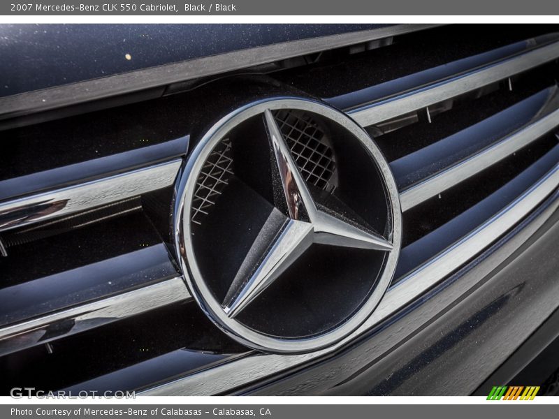 Black / Black 2007 Mercedes-Benz CLK 550 Cabriolet