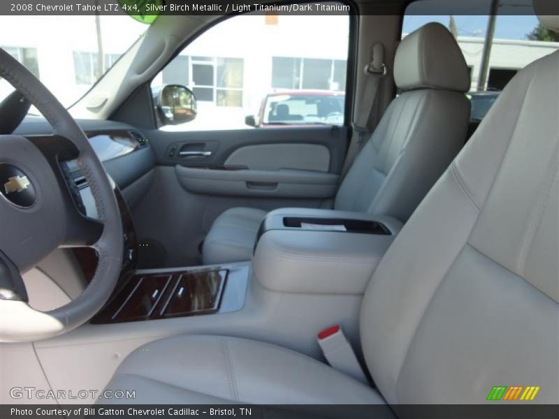 Silver Birch Metallic / Light Titanium/Dark Titanium 2008 Chevrolet Tahoe LTZ 4x4