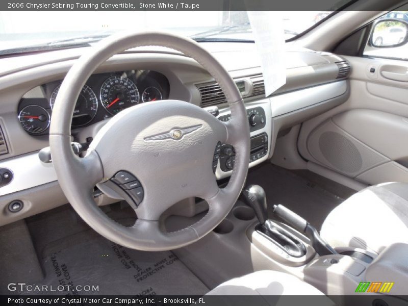 Taupe Interior - 2006 Sebring Touring Convertible 