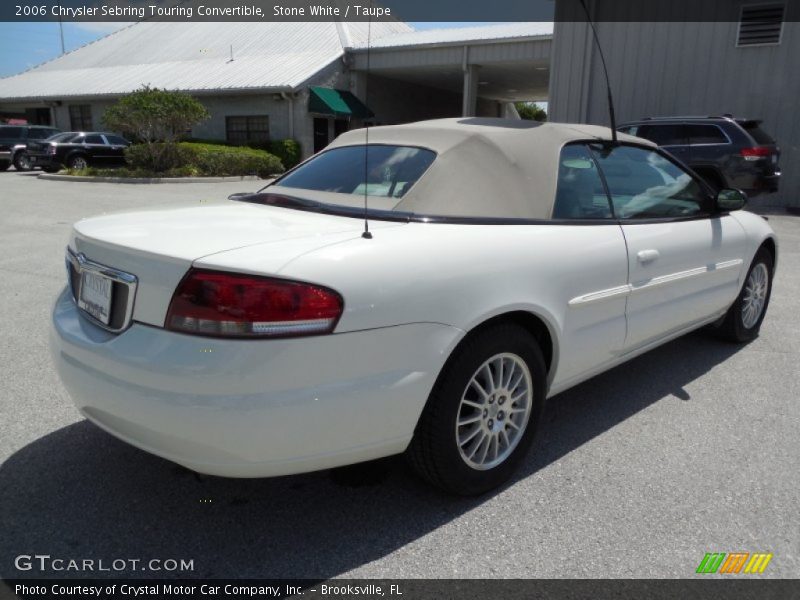 Stone White / Taupe 2006 Chrysler Sebring Touring Convertible