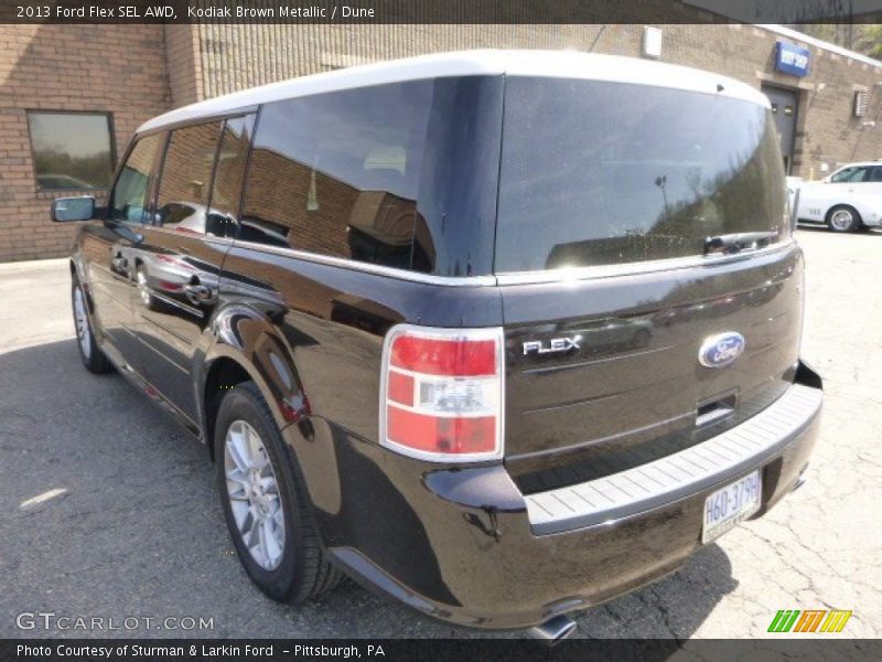 Kodiak Brown Metallic / Dune 2013 Ford Flex SEL AWD