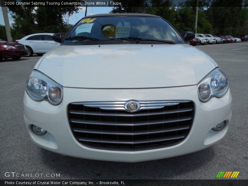 Stone White / Taupe 2006 Chrysler Sebring Touring Convertible