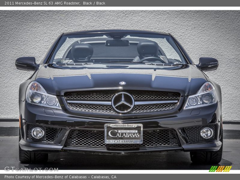 Black / Black 2011 Mercedes-Benz SL 63 AMG Roadster