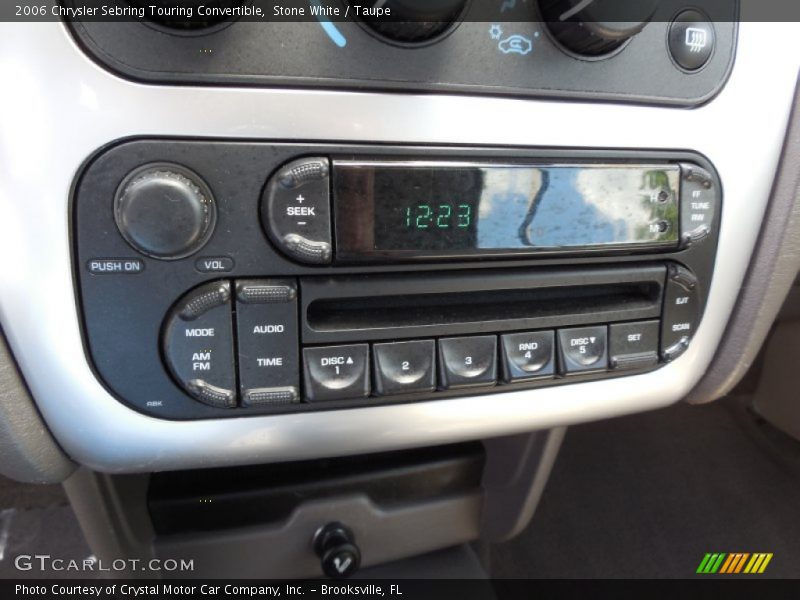 Controls of 2006 Sebring Touring Convertible