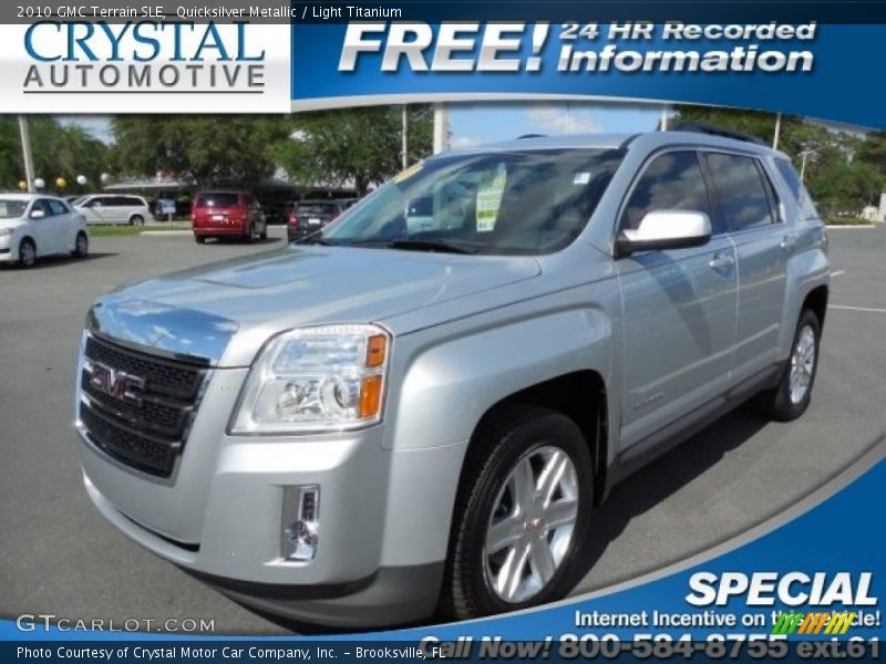 Quicksilver Metallic / Light Titanium 2010 GMC Terrain SLE