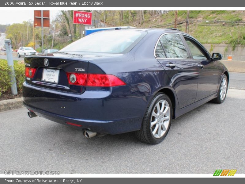 Royal Blue Pearl / Ebony Black 2006 Acura TSX Sedan