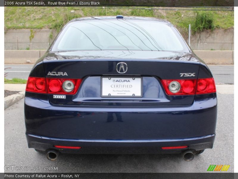 Royal Blue Pearl / Ebony Black 2006 Acura TSX Sedan