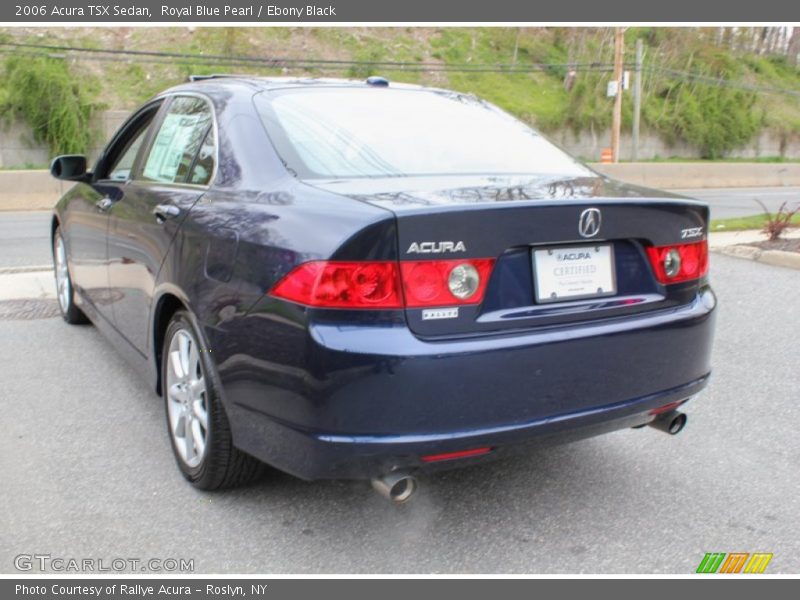 Royal Blue Pearl / Ebony Black 2006 Acura TSX Sedan