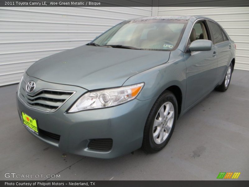Aloe Green Metallic / Bisque 2011 Toyota Camry LE