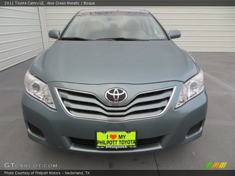 Aloe Green Metallic / Bisque 2011 Toyota Camry LE