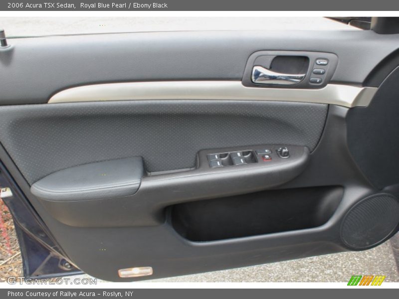 Royal Blue Pearl / Ebony Black 2006 Acura TSX Sedan