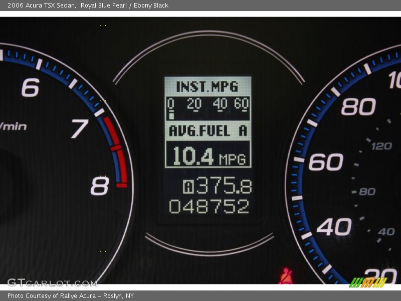 Royal Blue Pearl / Ebony Black 2006 Acura TSX Sedan
