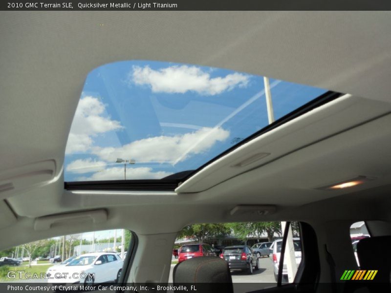 Sunroof of 2010 Terrain SLE