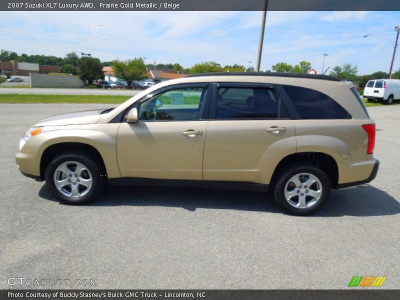 Prairie Gold Metallic / Beige 2007 Suzuki XL7 Luxury AWD