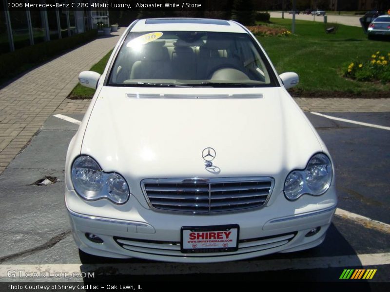 Alabaster White / Stone 2006 Mercedes-Benz C 280 4Matic Luxury