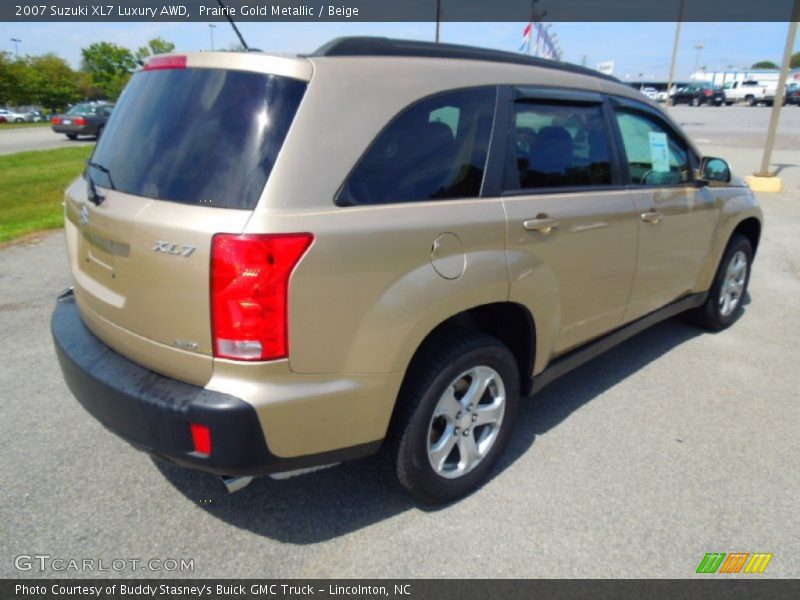 Prairie Gold Metallic / Beige 2007 Suzuki XL7 Luxury AWD