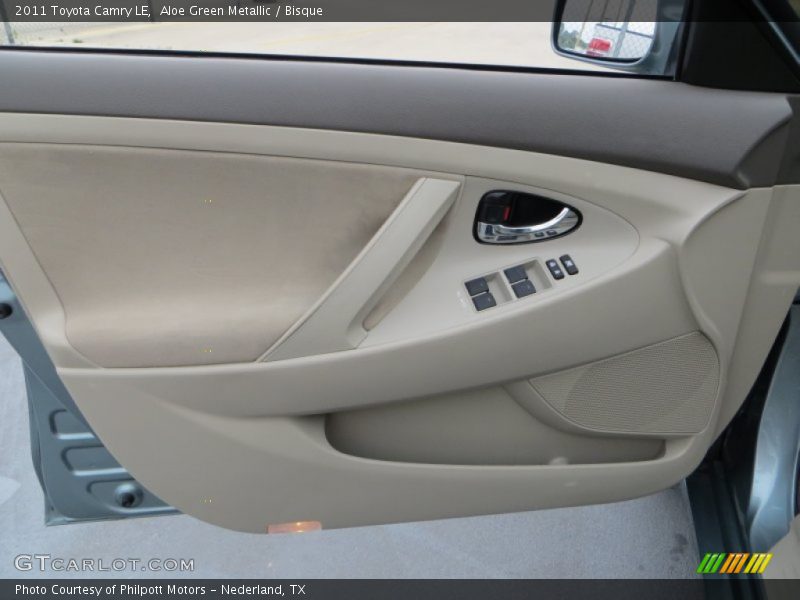 Aloe Green Metallic / Bisque 2011 Toyota Camry LE