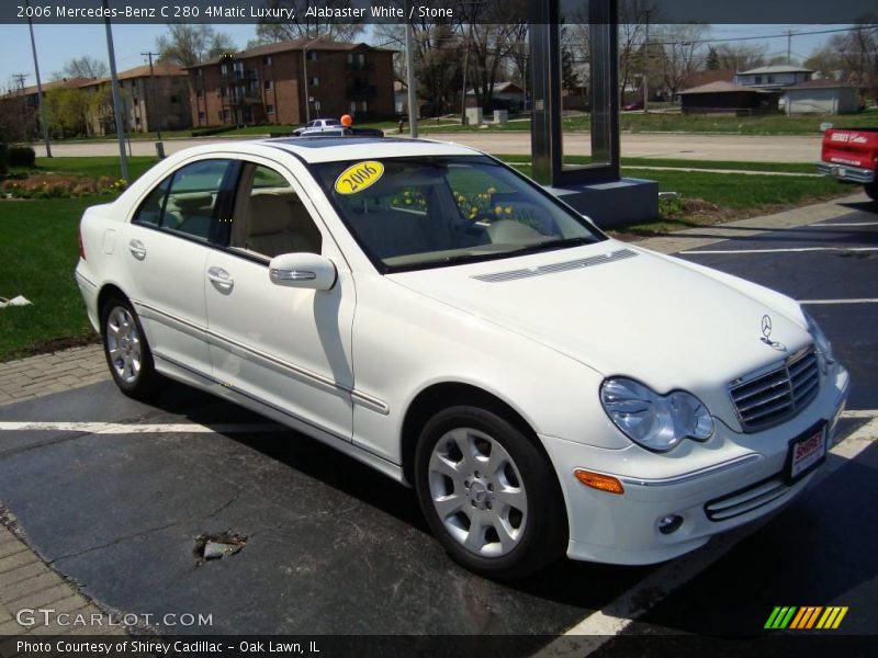 Alabaster White / Stone 2006 Mercedes-Benz C 280 4Matic Luxury