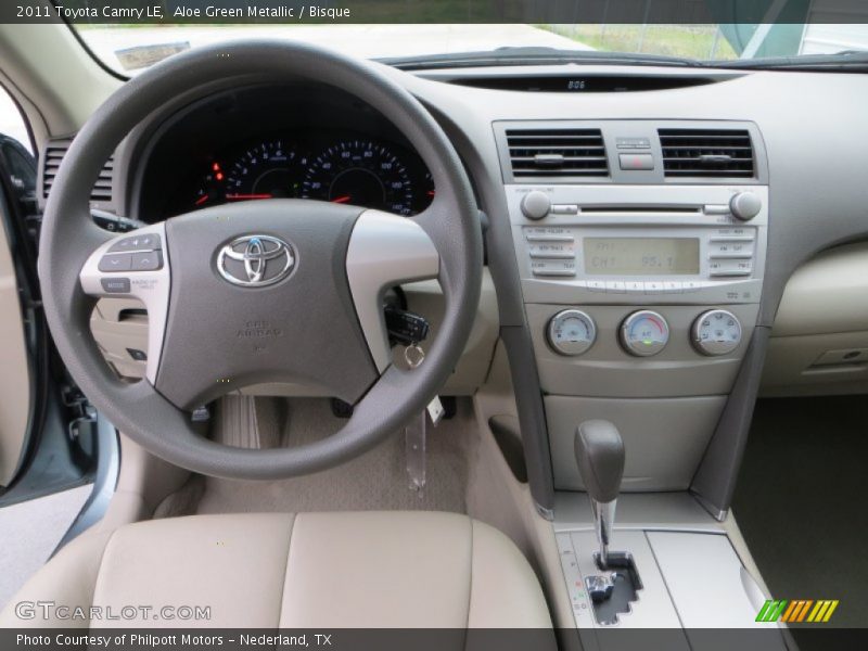 Aloe Green Metallic / Bisque 2011 Toyota Camry LE