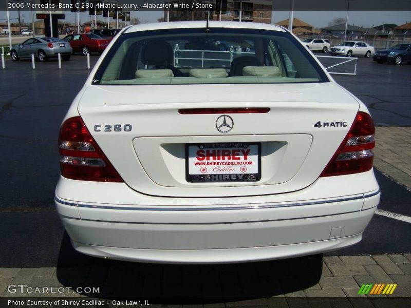 Alabaster White / Stone 2006 Mercedes-Benz C 280 4Matic Luxury