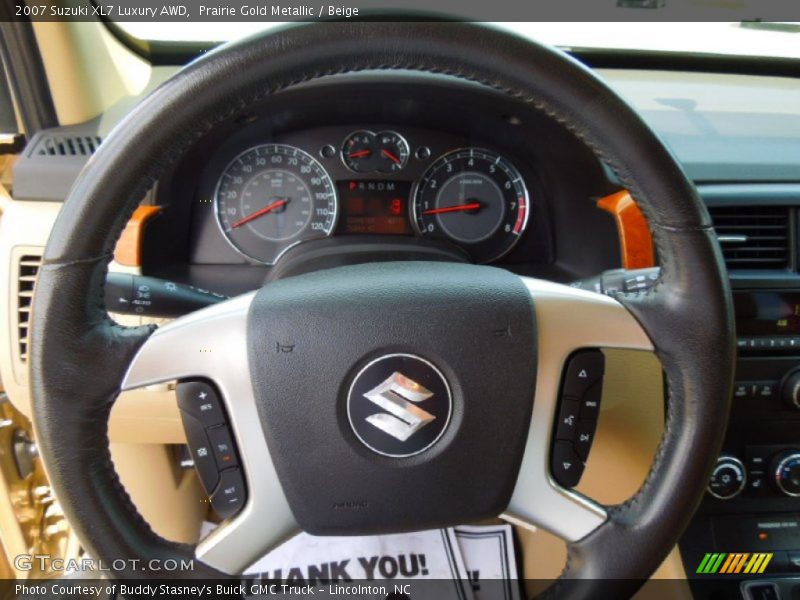 Prairie Gold Metallic / Beige 2007 Suzuki XL7 Luxury AWD