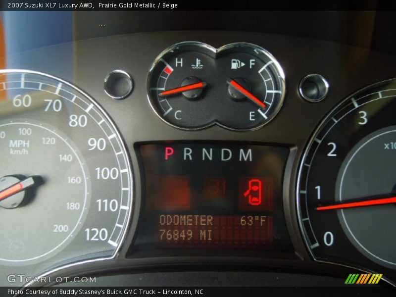 Prairie Gold Metallic / Beige 2007 Suzuki XL7 Luxury AWD