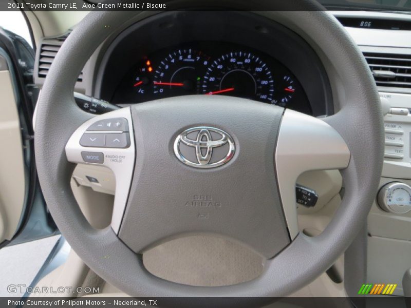 Aloe Green Metallic / Bisque 2011 Toyota Camry LE