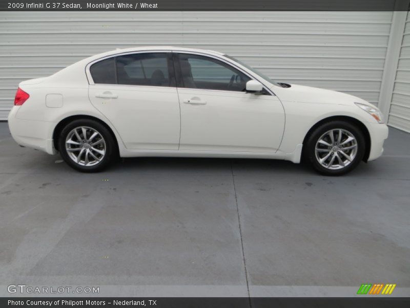 Moonlight White / Wheat 2009 Infiniti G 37 Sedan