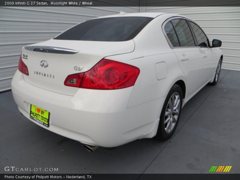 Moonlight White / Wheat 2009 Infiniti G 37 Sedan