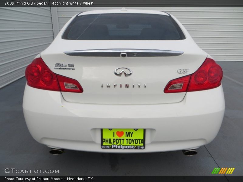 Moonlight White / Wheat 2009 Infiniti G 37 Sedan