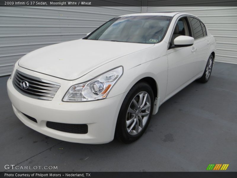 Moonlight White / Wheat 2009 Infiniti G 37 Sedan
