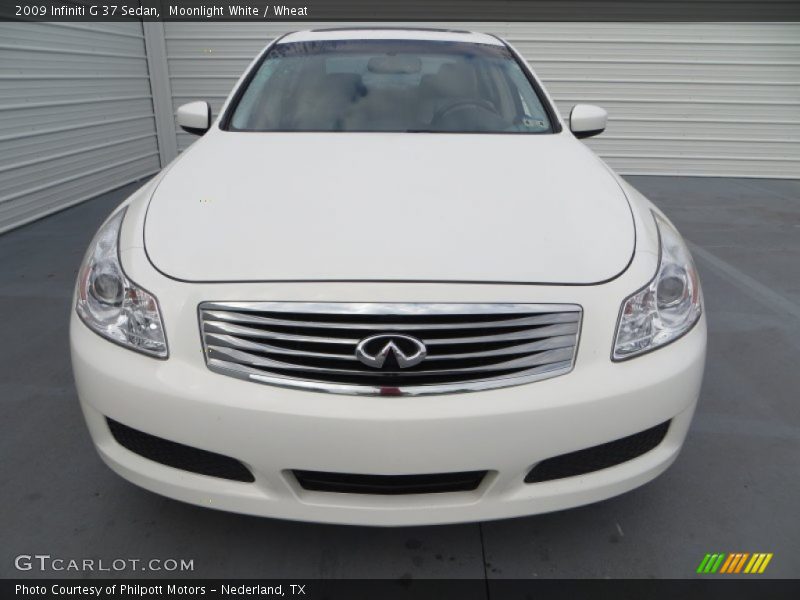 Moonlight White / Wheat 2009 Infiniti G 37 Sedan