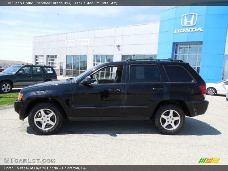 Black / Medium Slate Gray 2007 Jeep Grand Cherokee Laredo 4x4