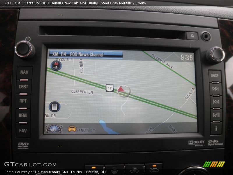Steel Gray Metallic / Ebony 2013 GMC Sierra 3500HD Denali Crew Cab 4x4 Dually