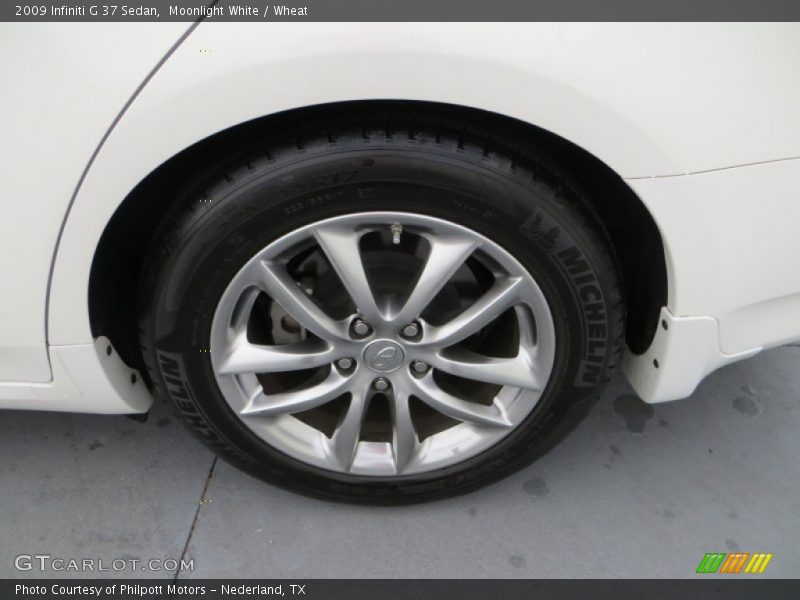 Moonlight White / Wheat 2009 Infiniti G 37 Sedan