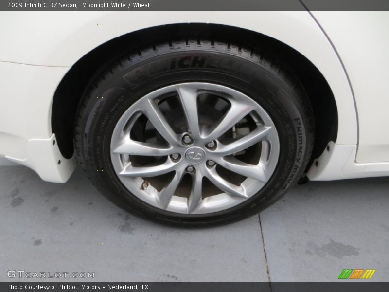 Moonlight White / Wheat 2009 Infiniti G 37 Sedan