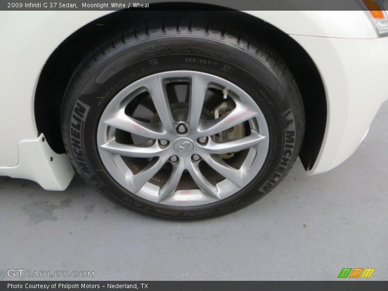 Moonlight White / Wheat 2009 Infiniti G 37 Sedan