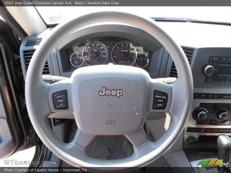 Black / Medium Slate Gray 2007 Jeep Grand Cherokee Laredo 4x4