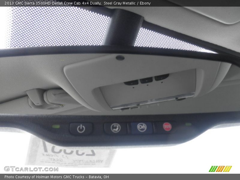Steel Gray Metallic / Ebony 2013 GMC Sierra 3500HD Denali Crew Cab 4x4 Dually