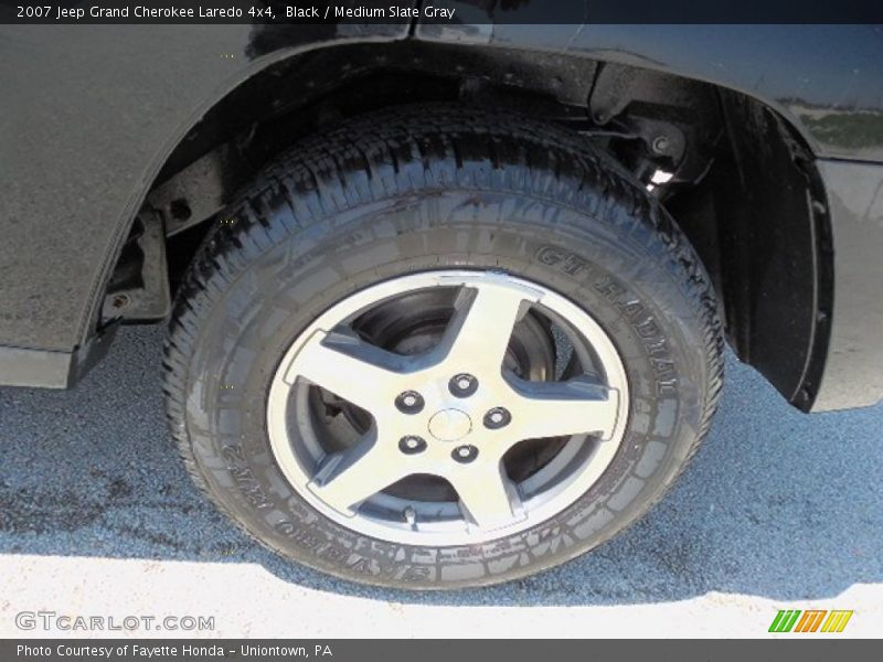 Black / Medium Slate Gray 2007 Jeep Grand Cherokee Laredo 4x4