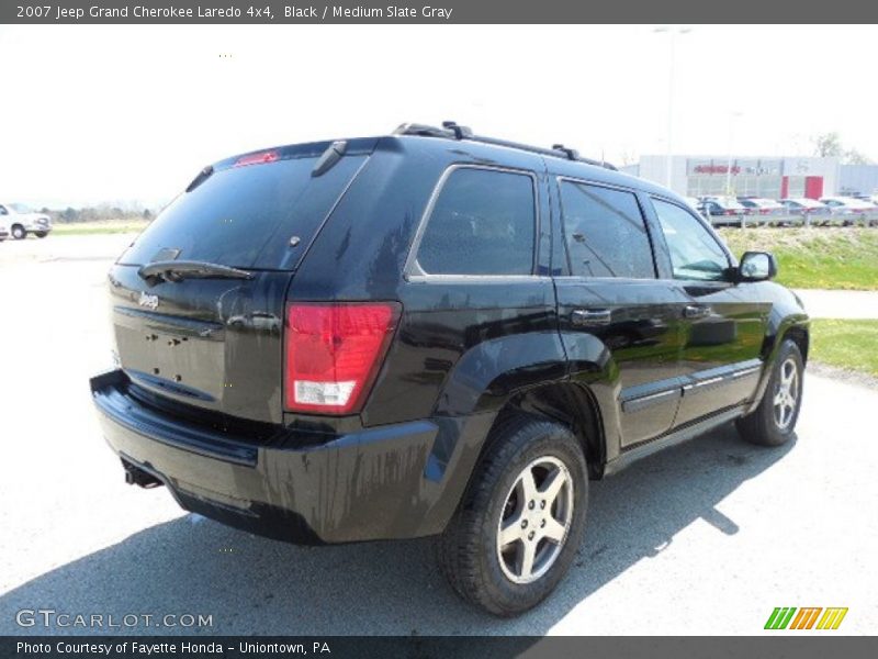 Black / Medium Slate Gray 2007 Jeep Grand Cherokee Laredo 4x4