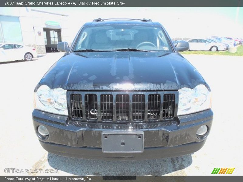 Black / Medium Slate Gray 2007 Jeep Grand Cherokee Laredo 4x4