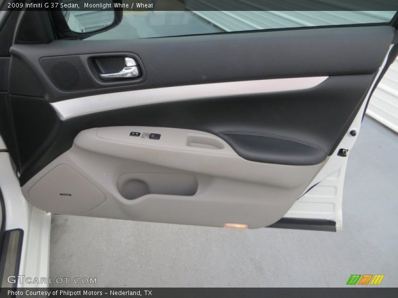 Moonlight White / Wheat 2009 Infiniti G 37 Sedan