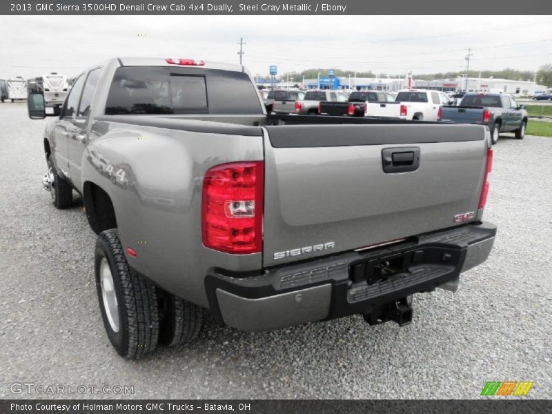 Steel Gray Metallic / Ebony 2013 GMC Sierra 3500HD Denali Crew Cab 4x4 Dually