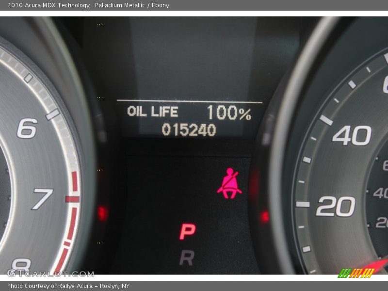 Palladium Metallic / Ebony 2010 Acura MDX Technology
